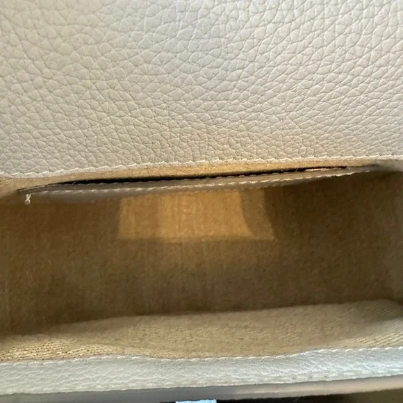 Chloe Light Blue Small Marcie Crossbody Bag with Gold Accents - Picture 6 of 14